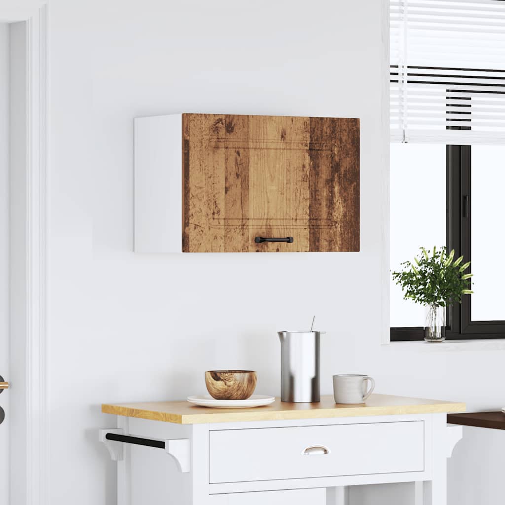 Keukenbovenkast Kalmar bewerkt hout oud houtkleurig is nu te koop bij PeponiXL, paradijselijk wonen!