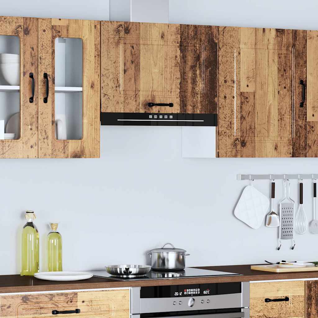 Keukenbovenkast Kalmar bewerkt hout oud houtkleurig is nu te koop bij PeponiXL, paradijselijk wonen!