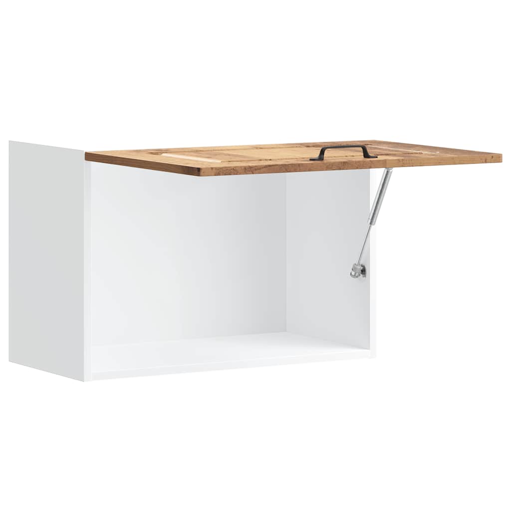 Keukenbovenkast Kalmar bewerkt hout oud houtkleurig is nu te koop bij PeponiXL, paradijselijk wonen!