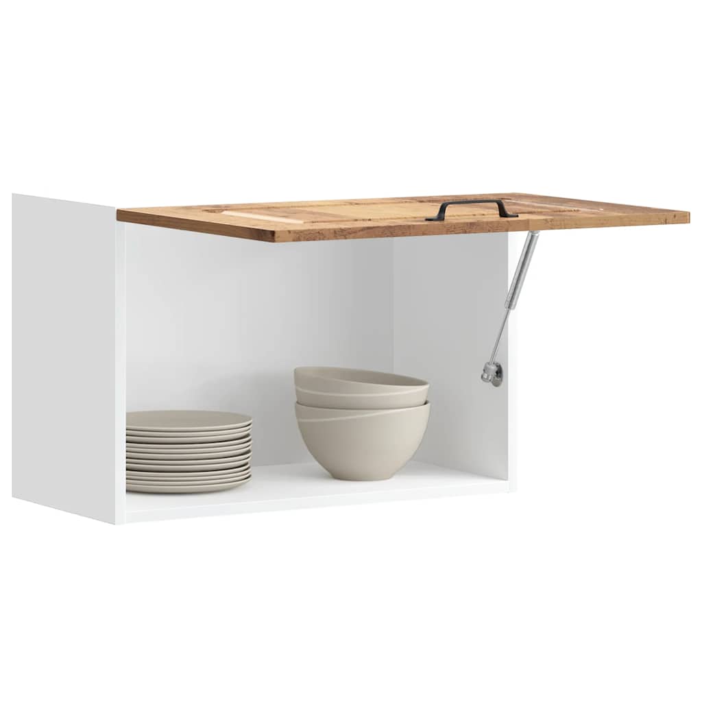 Keukenbovenkast Kalmar bewerkt hout oud houtkleurig is nu te koop bij PeponiXL, paradijselijk wonen!