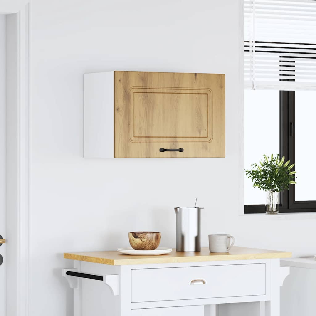 Keukenbovenkast Kalmar bewerkt hout artisanaal eikenkleur is nu te koop bij PeponiXL, paradijselijk wonen!