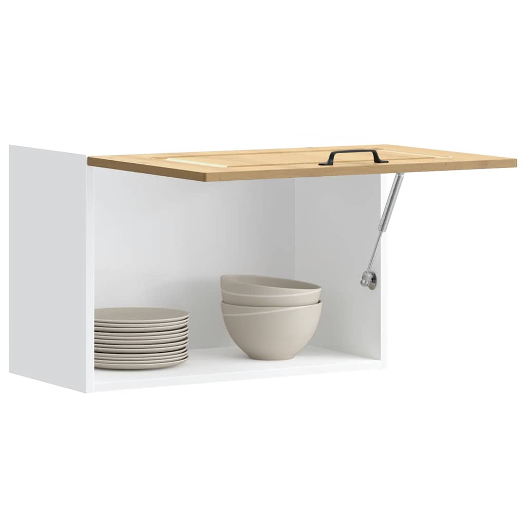 Keukenbovenkast Kalmar bewerkt hout artisanaal eikenkleur is nu te koop bij PeponiXL, paradijselijk wonen!