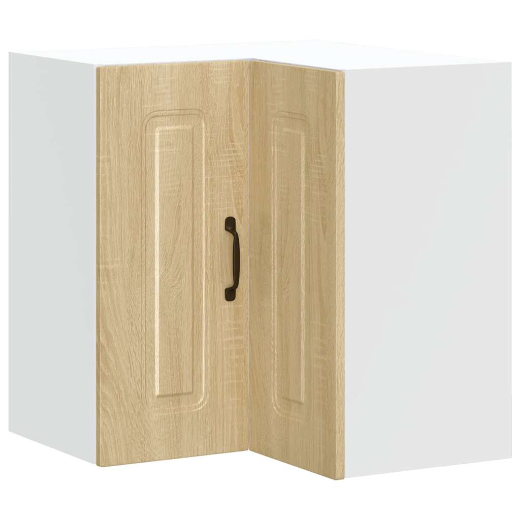Keukenwandhoekkast Kalmar bewerkt hout sonoma eikenkleurig is nu te koop bij PeponiXL, paradijselijk wonen!