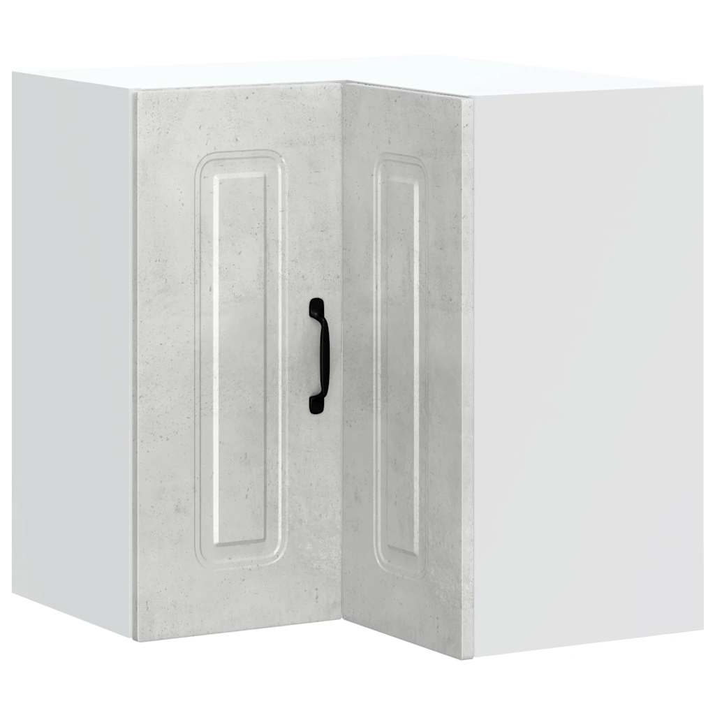 Keukenwandhoekkast Kalmar bewerkt hout betongrijs is nu te koop bij PeponiXL, paradijselijk wonen!