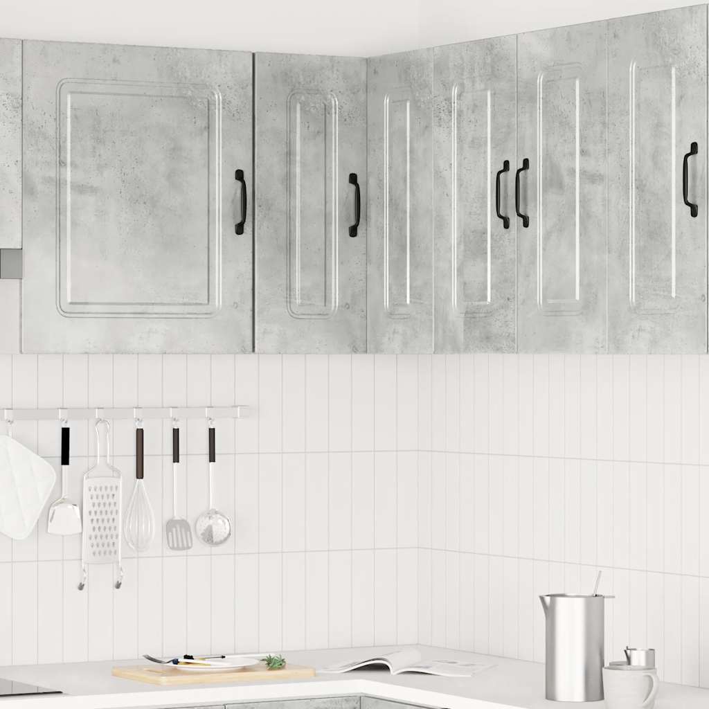 Keukenwandhoekkast Kalmar bewerkt hout betongrijs is nu te koop bij PeponiXL, paradijselijk wonen!