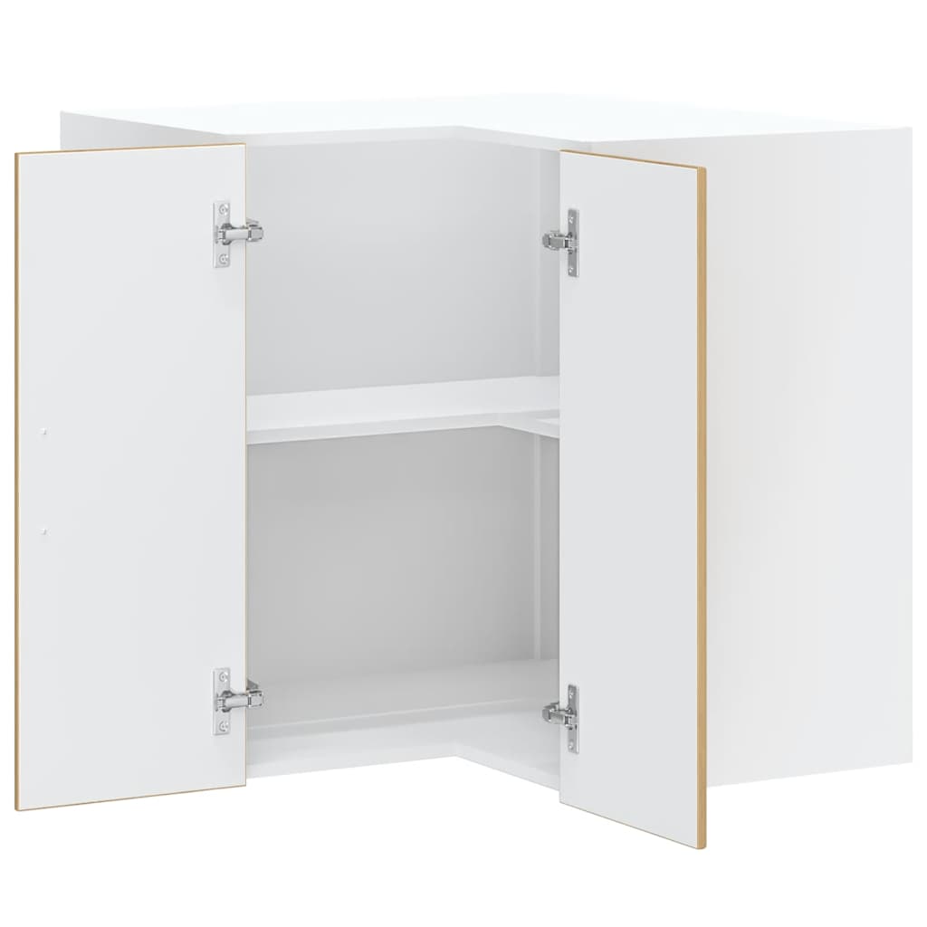 Keukenwandhoekkast Kalmar bewerkt hout artisanaal eikenkleur is nu te koop bij PeponiXL, paradijselijk wonen!