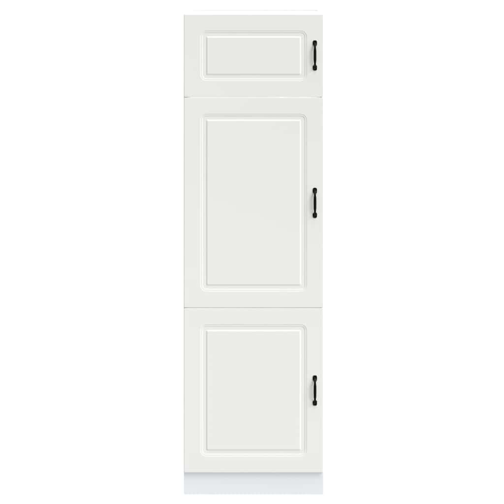 Keukenkast Kalmar bewerkt hout wit is nu te koop bij PeponiXL, paradijselijk wonen!