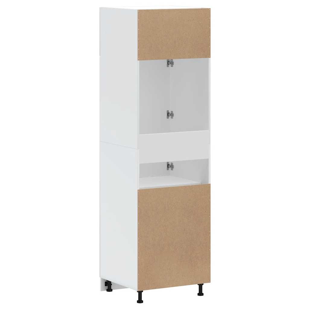 Keukenkast Kalmar bewerkt hout hoogglans wit is nu te koop bij PeponiXL, paradijselijk wonen!