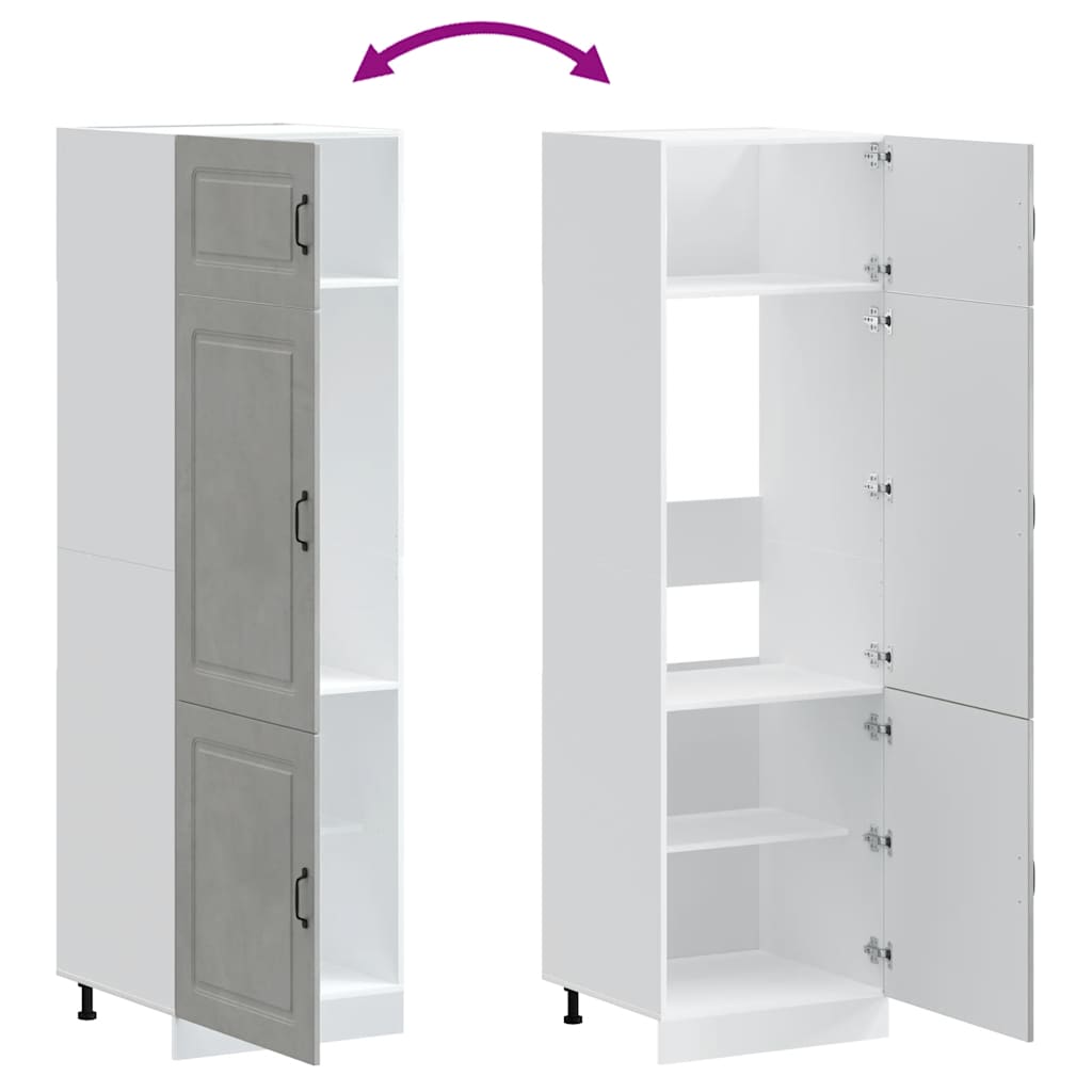 Keukenkast Kalmar bewerkt hout betongrijs is nu te koop bij PeponiXL, paradijselijk wonen!