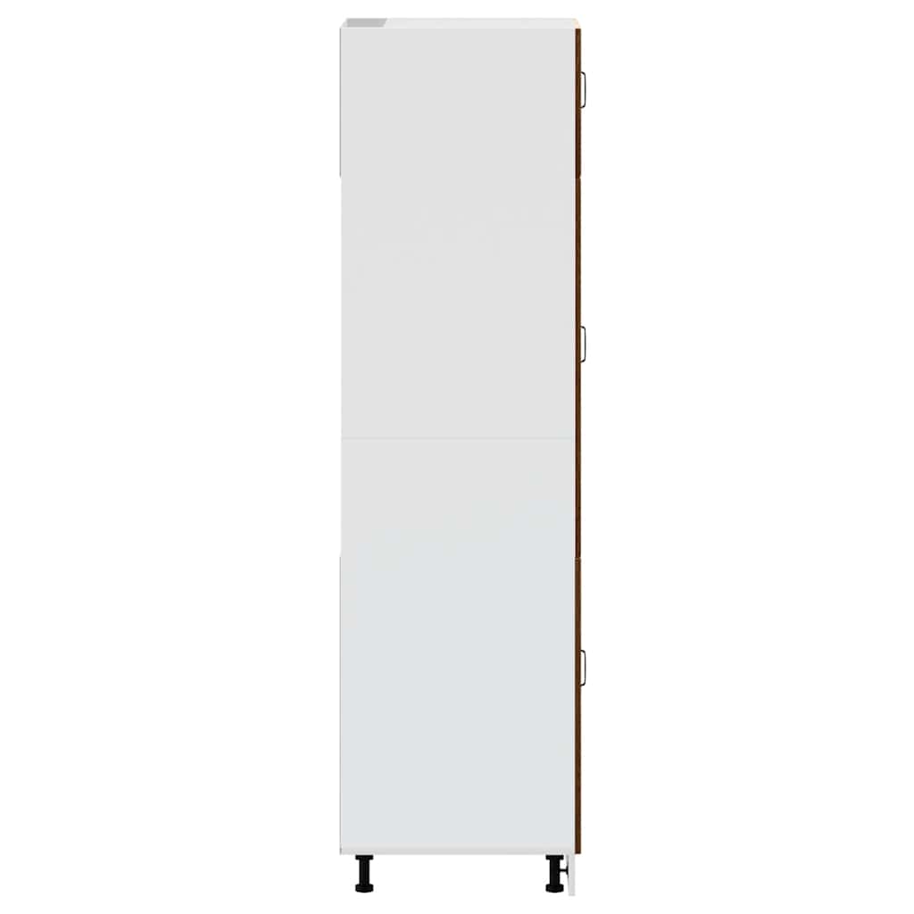 Keukenkast Kalmar bewerkt hout bruin eikenkleur is nu te koop bij PeponiXL, paradijselijk wonen!