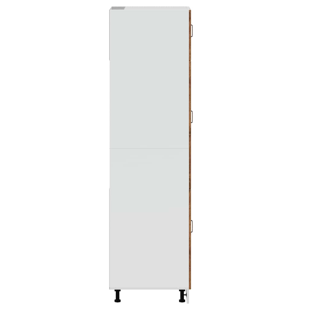 Keukenkast Kalmar bewerkt hout oud houtkleurig is nu te koop bij PeponiXL, paradijselijk wonen!