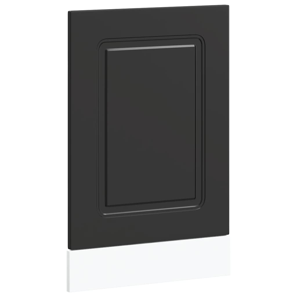 Vaatwaspaneel Kalmar 45x1,5x57 cm bewerkt hout zwart is nu te koop bij PeponiXL, paradijselijk wonen!