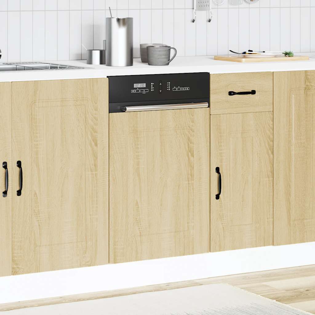 Vaatwaspaneel Kalmar 45x1,5x57 cm bewerkt hout sonoma eiken is nu te koop bij PeponiXL, paradijselijk wonen!