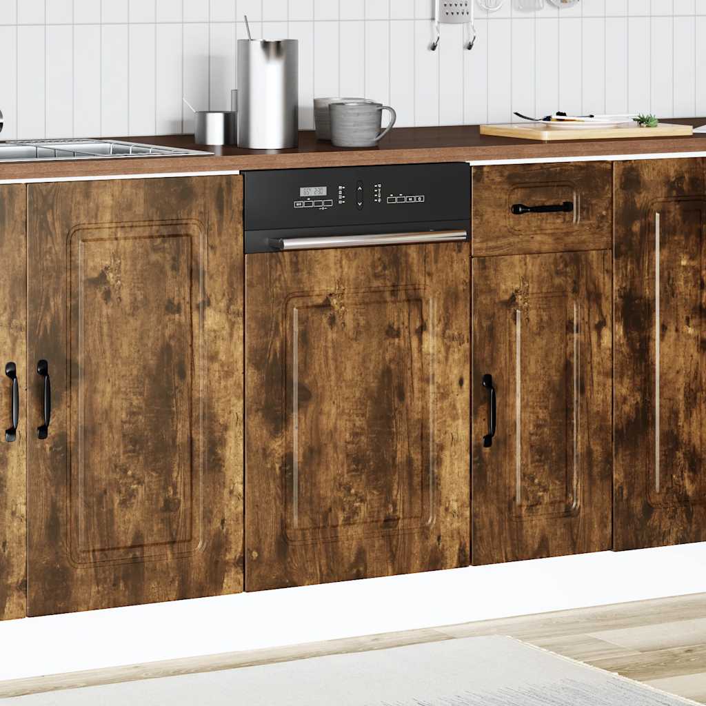 Vaatwaspaneel Kalmar 45x1,5x57 cm bewerkt hout gerookt eiken is nu te koop bij PeponiXL, paradijselijk wonen!