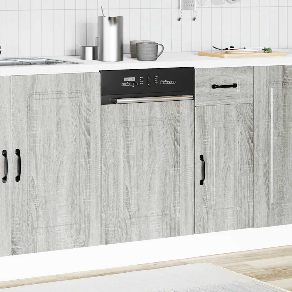Vaatwaspaneel Kalmar 45x1,5x57 cm bewerkt hout grijs sonoma is nu te koop bij PeponiXL, paradijselijk wonen!