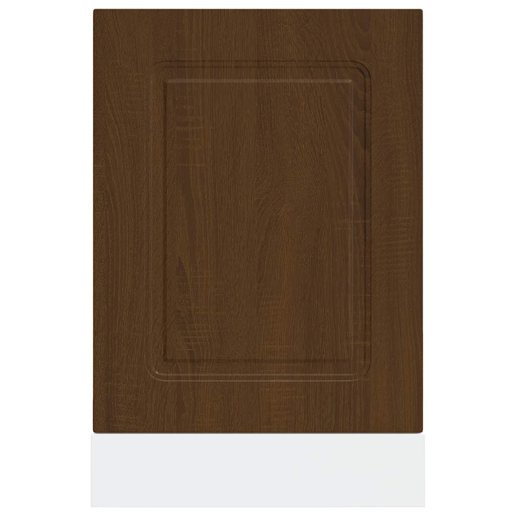 Vaatwaspaneel Kalmar 45x1,5x57 cm bewerkt hout bruin eikenkleur is nu te koop bij PeponiXL, paradijselijk wonen!