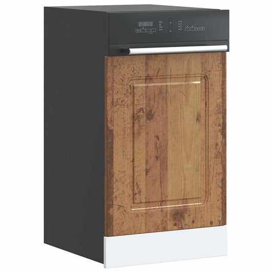 Vaatwaspaneel Kalmar 45x1,5x57 cm bewerkt hout oud houtkleurig is nu te koop bij PeponiXL, paradijselijk wonen!