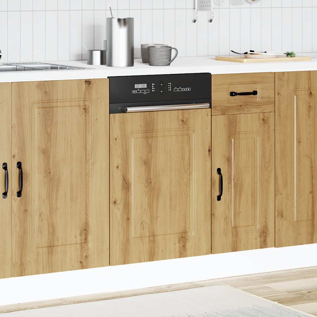 Vaatwaspaneel Kalmar 45x1,5x57 cm bewerkt hout artisanaal eiken is nu te koop bij PeponiXL, paradijselijk wonen!