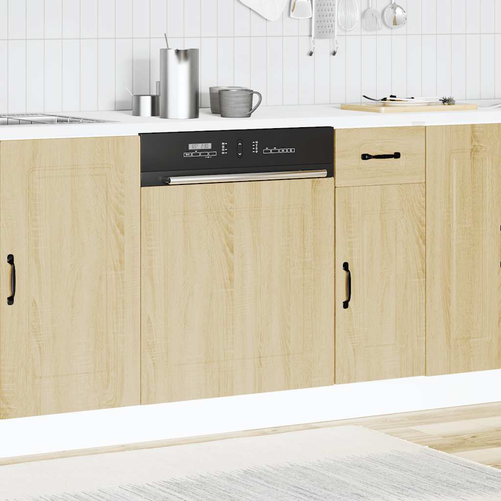 Vaatwaspaneel Kalmar 60x1,5x57 cm bewerkt hout sonoma eiken is nu te koop bij PeponiXL, paradijselijk wonen!