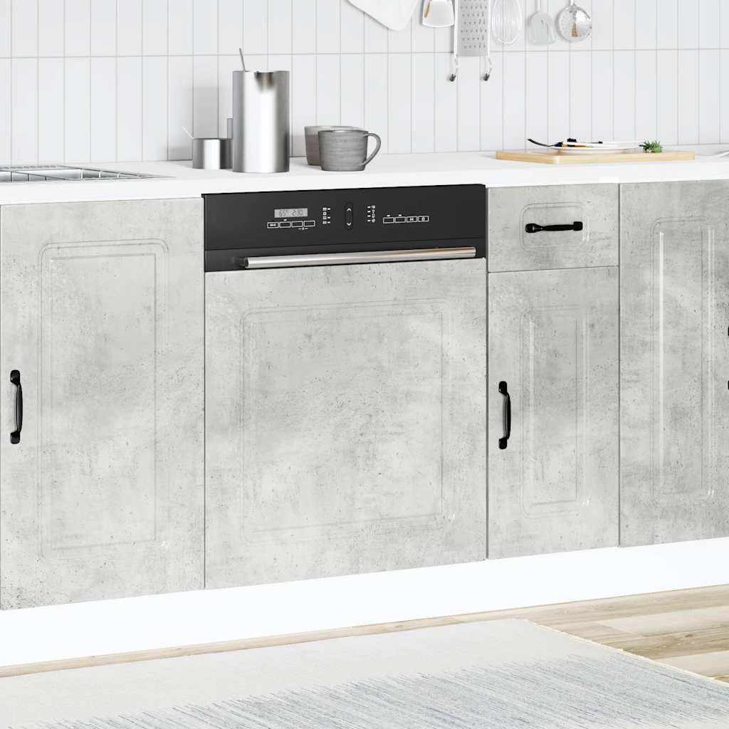 Vaatwaspaneel Kalmar 60x1,5x57 cm bewerkt hout betongrijs is nu te koop bij PeponiXL, paradijselijk wonen!