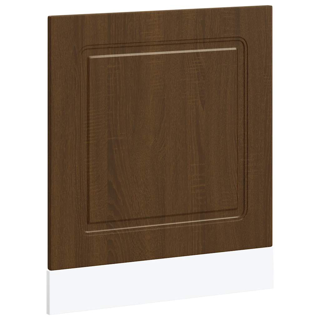 Vaatwaspaneel Kalmar 60x1,5x57 cm bewerkt hout bruin eikenkleur is nu te koop bij PeponiXL, paradijselijk wonen!