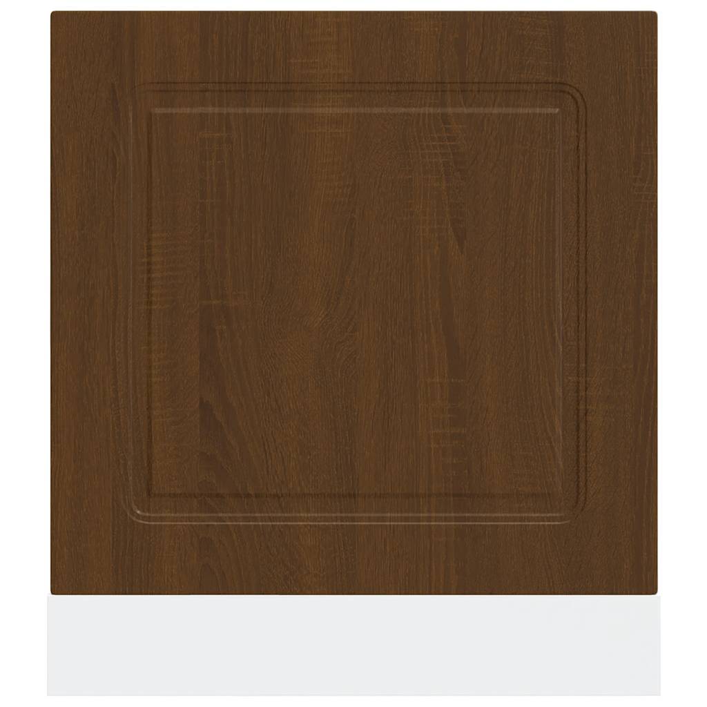 Vaatwaspaneel Kalmar 60x1,5x57 cm bewerkt hout bruin eikenkleur is nu te koop bij PeponiXL, paradijselijk wonen!