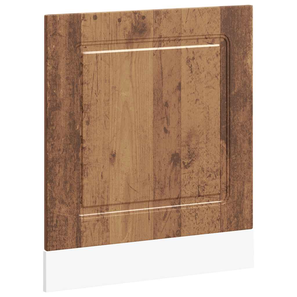 Vaatwaspaneel Kalmar 60x1,5x57 cm bewerkt hout oud houtkleurig is nu te koop bij PeponiXL, paradijselijk wonen!