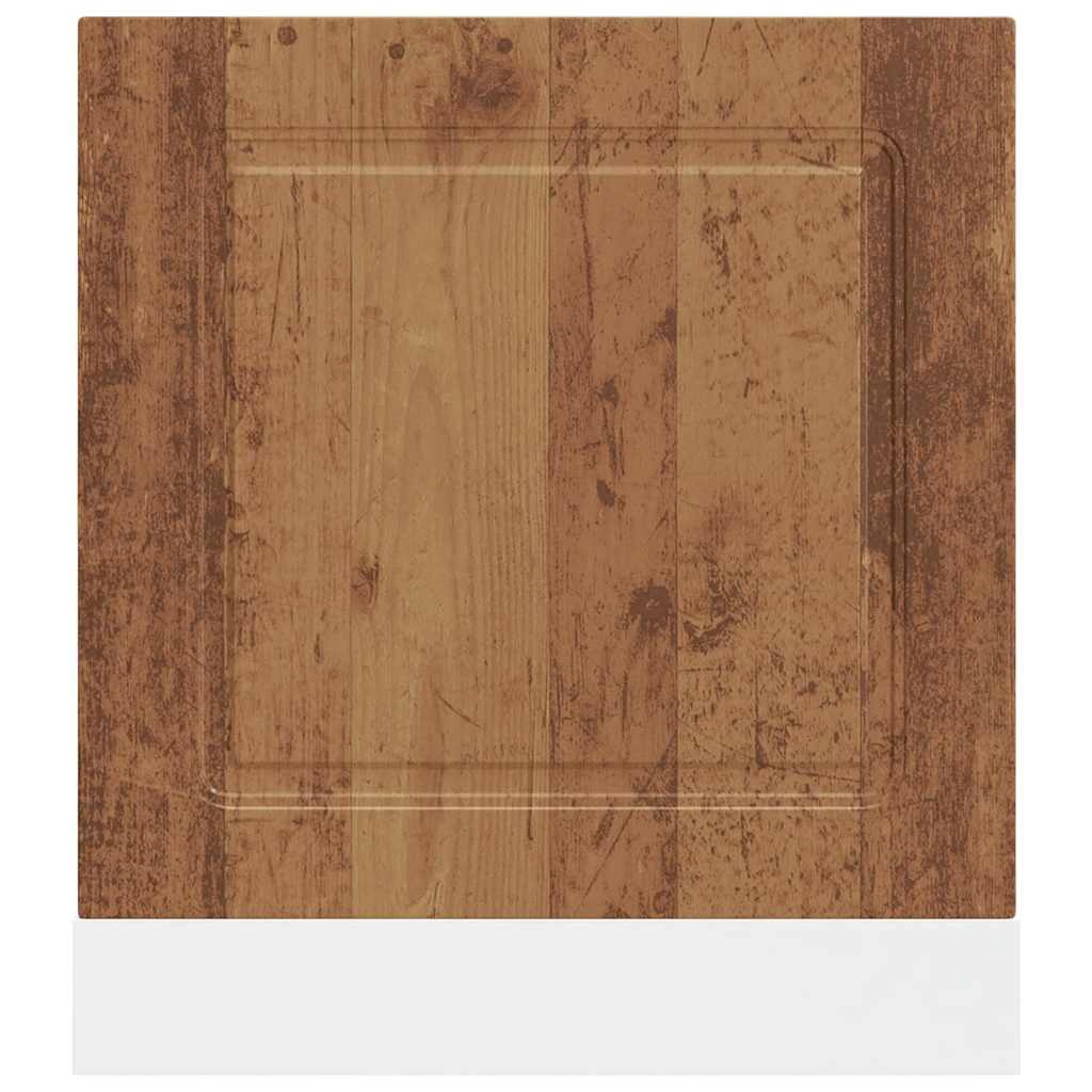 Vaatwaspaneel Kalmar 60x1,5x57 cm bewerkt hout oud houtkleurig is nu te koop bij PeponiXL, paradijselijk wonen!