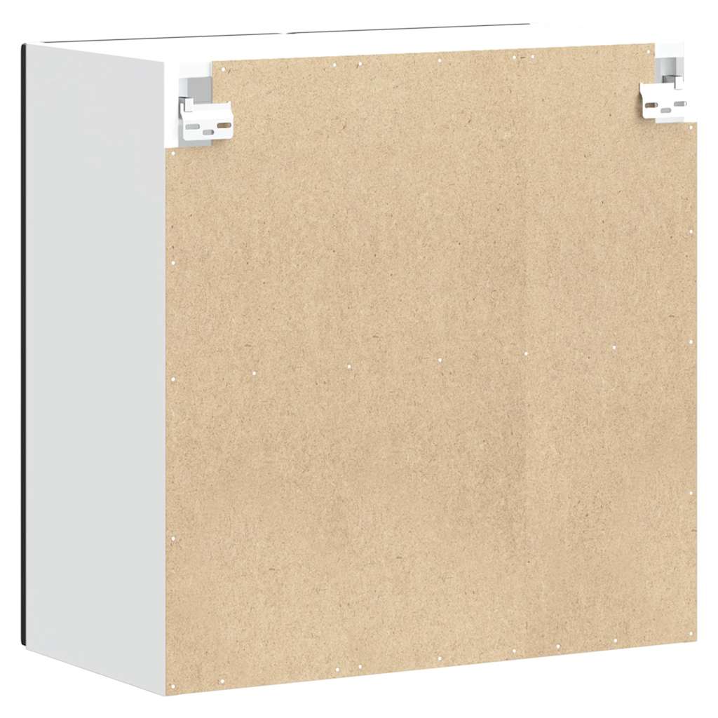 Keukenbovenkast met glazen deur Kalmar bewerkt hout zwart is nu te koop bij PeponiXL, paradijselijk wonen!