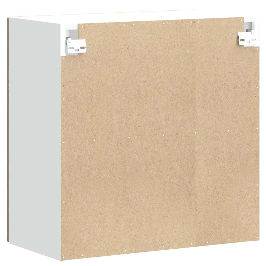 Keukenbovenkast met glazen deur Kalmar bewerkt hout sonoma eikenkleur is nu te koop bij PeponiXL, paradijselijk wonen!