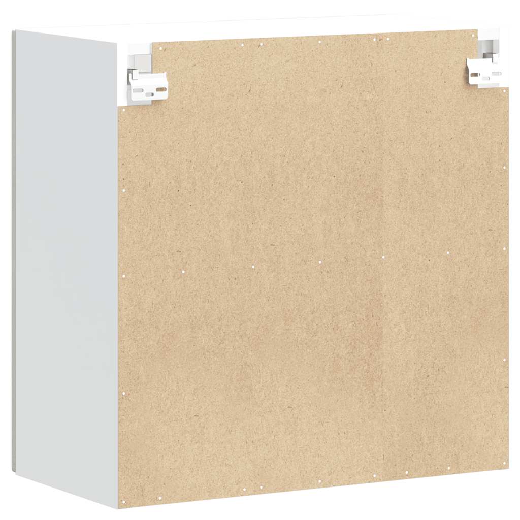 Keukenbovenkast met glazen deur Kalmar bewerkt hout betongrijs is nu te koop bij PeponiXL, paradijselijk wonen!