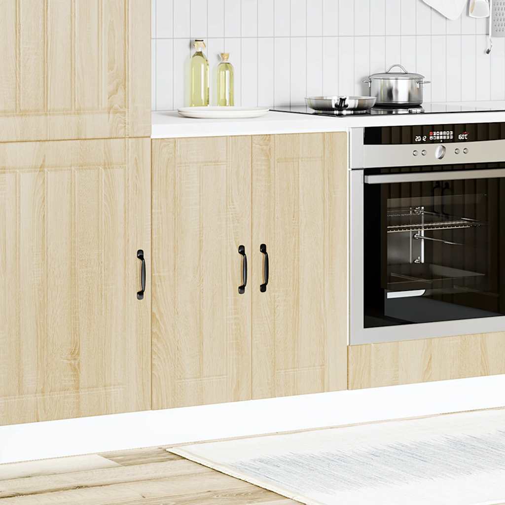 Spoelbakonderkast Lucca bewerkt hout sonoma eikenkleurig is nu te koop bij PeponiXL, paradijselijk wonen!