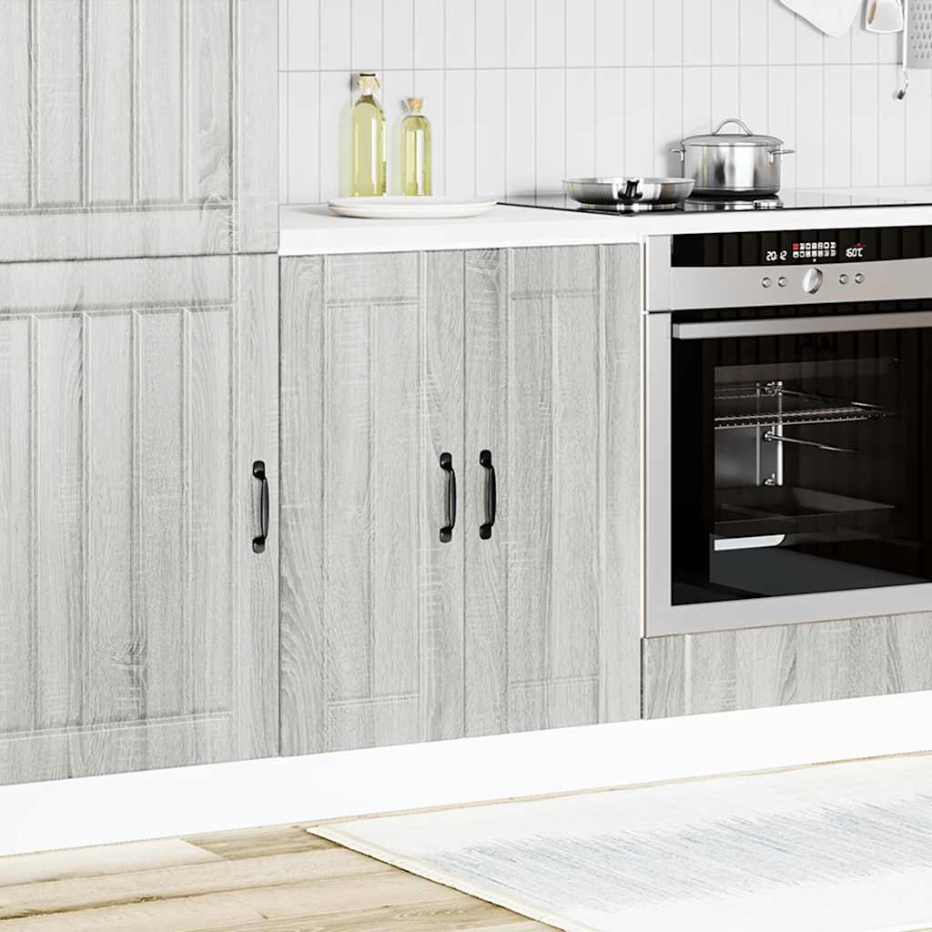 Spoelbakonderkast Lucca bewerkt hout grijs sonoma eiken is nu te koop bij PeponiXL, paradijselijk wonen!