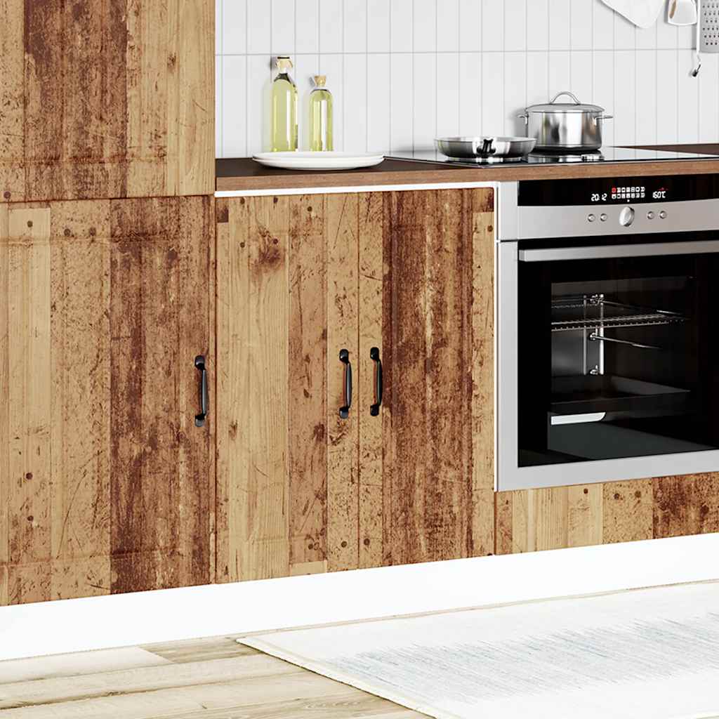 Spoelbakonderkast Lucca bewerkt hout oud houtkleurig is nu te koop bij PeponiXL, paradijselijk wonen!