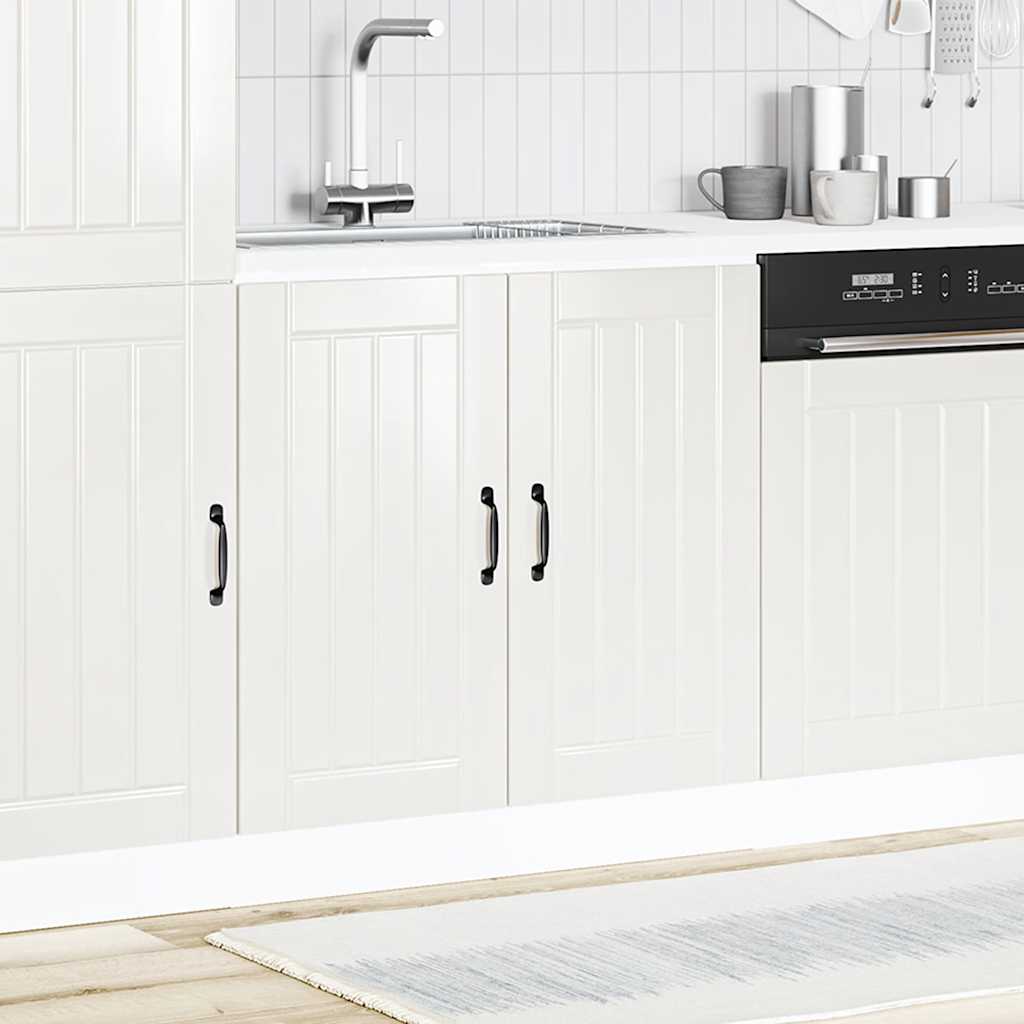 Spoelbakonderkast Lucca bewerkt hout hoogglans wit is nu te koop bij PeponiXL, paradijselijk wonen!