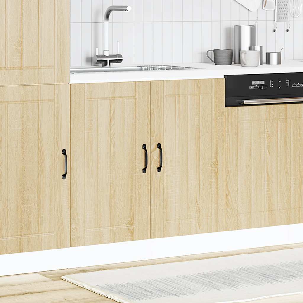 Spoelbakonderkast Lucca bewerkt hout sonoma eikenkleurig is nu te koop bij PeponiXL, paradijselijk wonen!