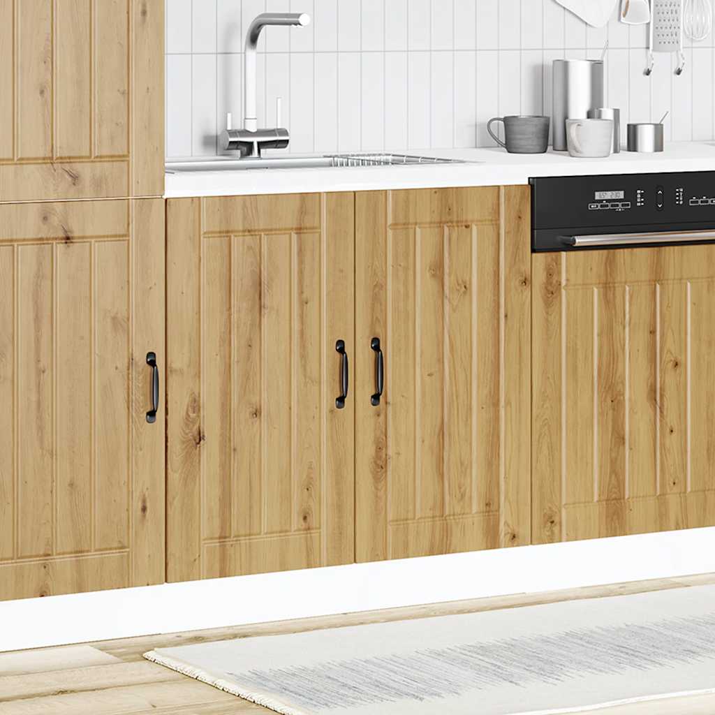 Spoelbakonderkast Lucca bewerkt hout artisanaal eikenkleur is nu te koop bij PeponiXL, paradijselijk wonen!