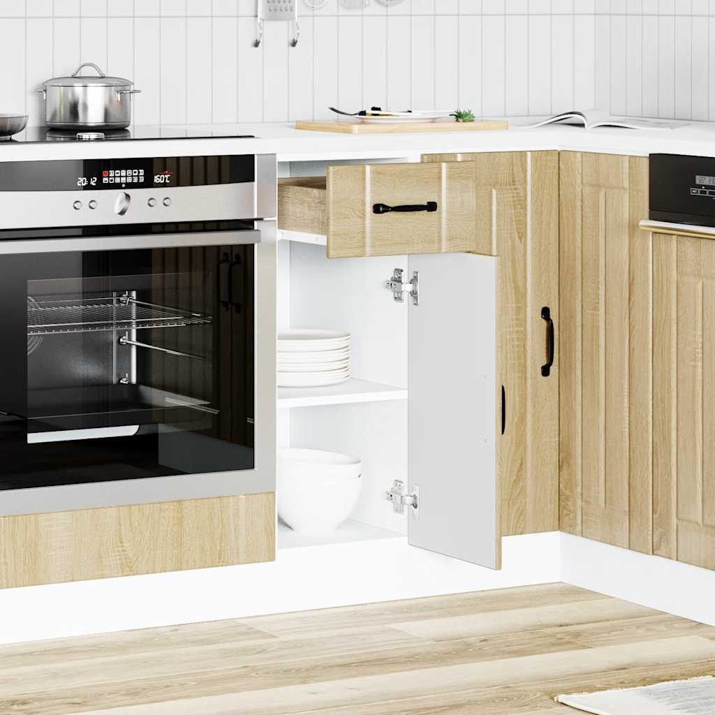 Onderkast Lucca bewerkt hout sonoma eikenkleurig is nu te koop bij PeponiXL, paradijselijk wonen!