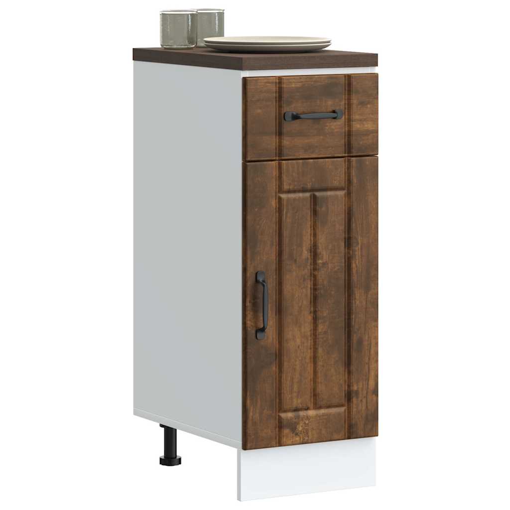 Onderkast Lucca bewerkt hout gerookt eikenkleurig is nu te koop bij PeponiXL, paradijselijk wonen!