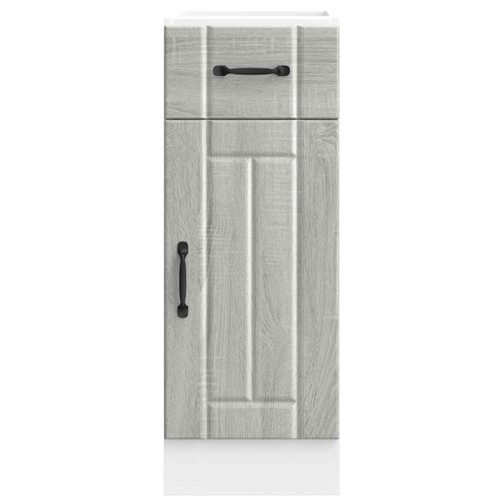 Onderkast Lucca bewerkt hout grijs sonoma eikenkleur is nu te koop bij PeponiXL, paradijselijk wonen!