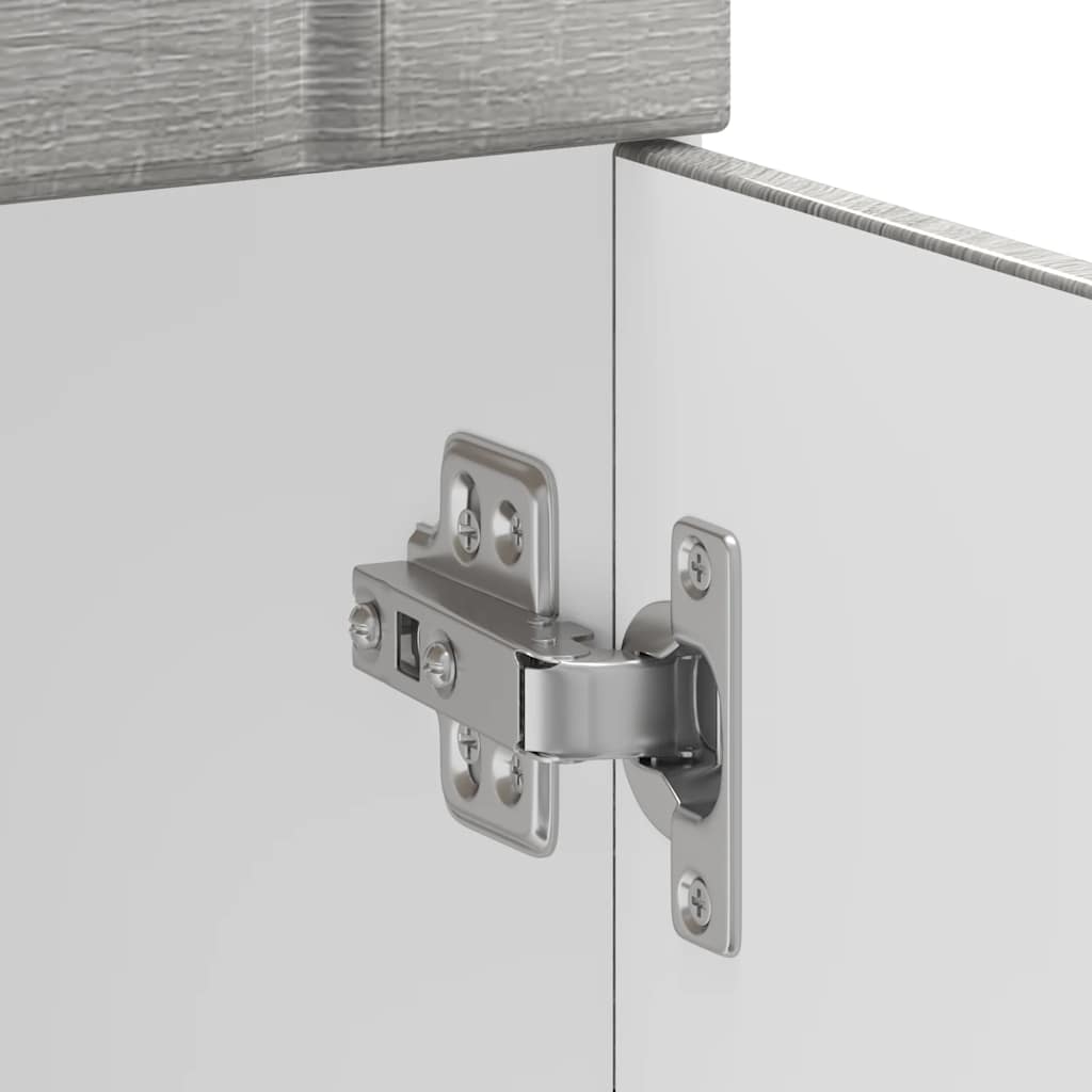 Onderkast Lucca bewerkt hout grijs sonoma eikenkleur is nu te koop bij PeponiXL, paradijselijk wonen!