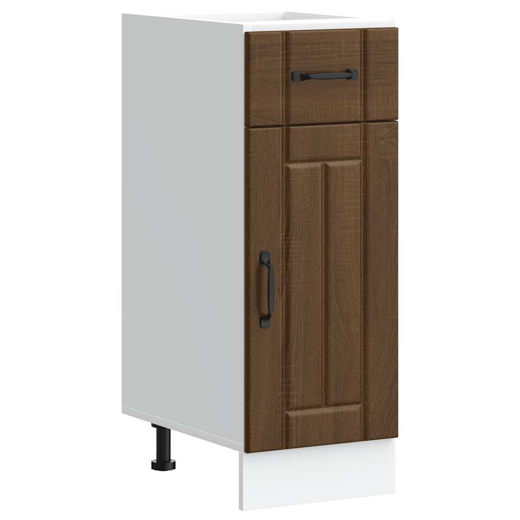 Onderkast Lucca bewerkt hout bruin eikenkleur is nu te koop bij PeponiXL, paradijselijk wonen!