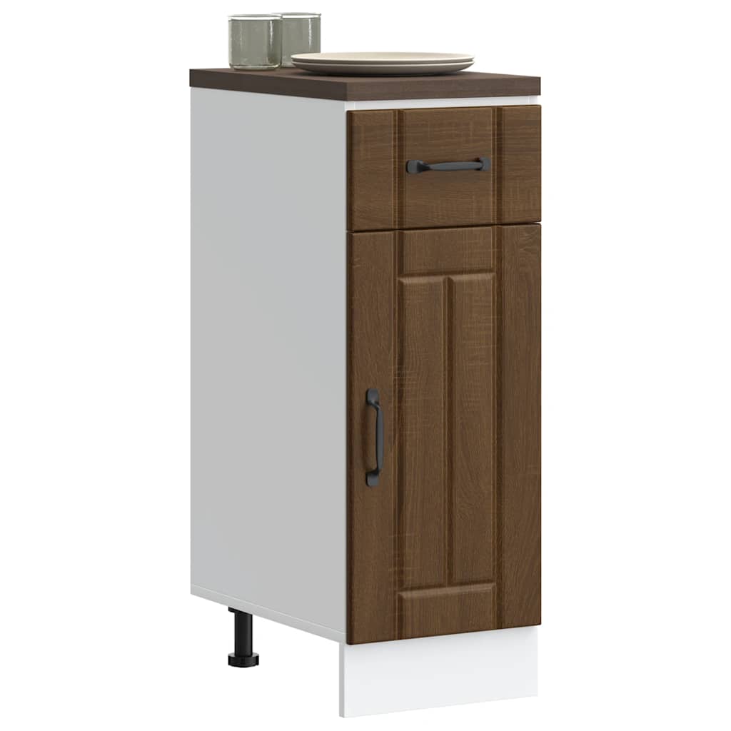 Onderkast Lucca bewerkt hout bruin eikenkleur is nu te koop bij PeponiXL, paradijselijk wonen!