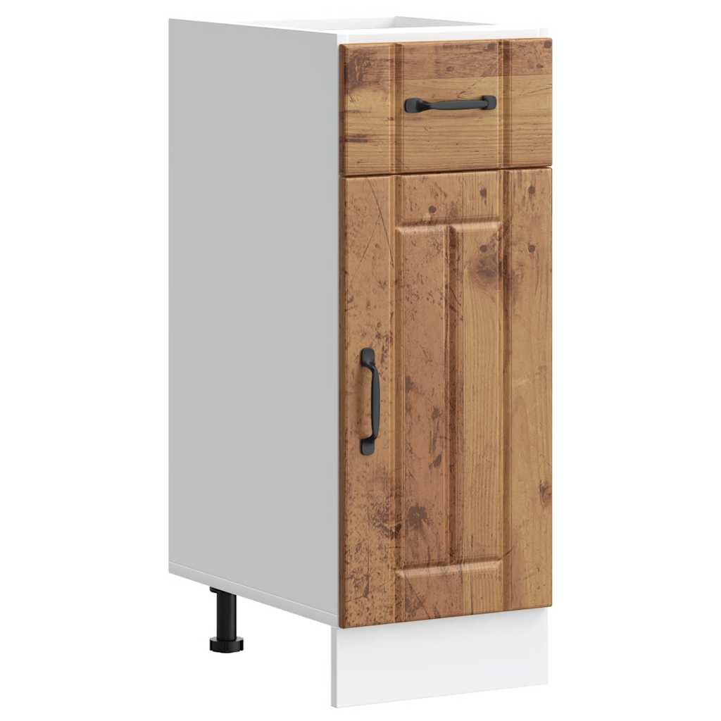 Onderkast Lucca bewerkt hout oud houtkleurig is nu te koop bij PeponiXL, paradijselijk wonen!