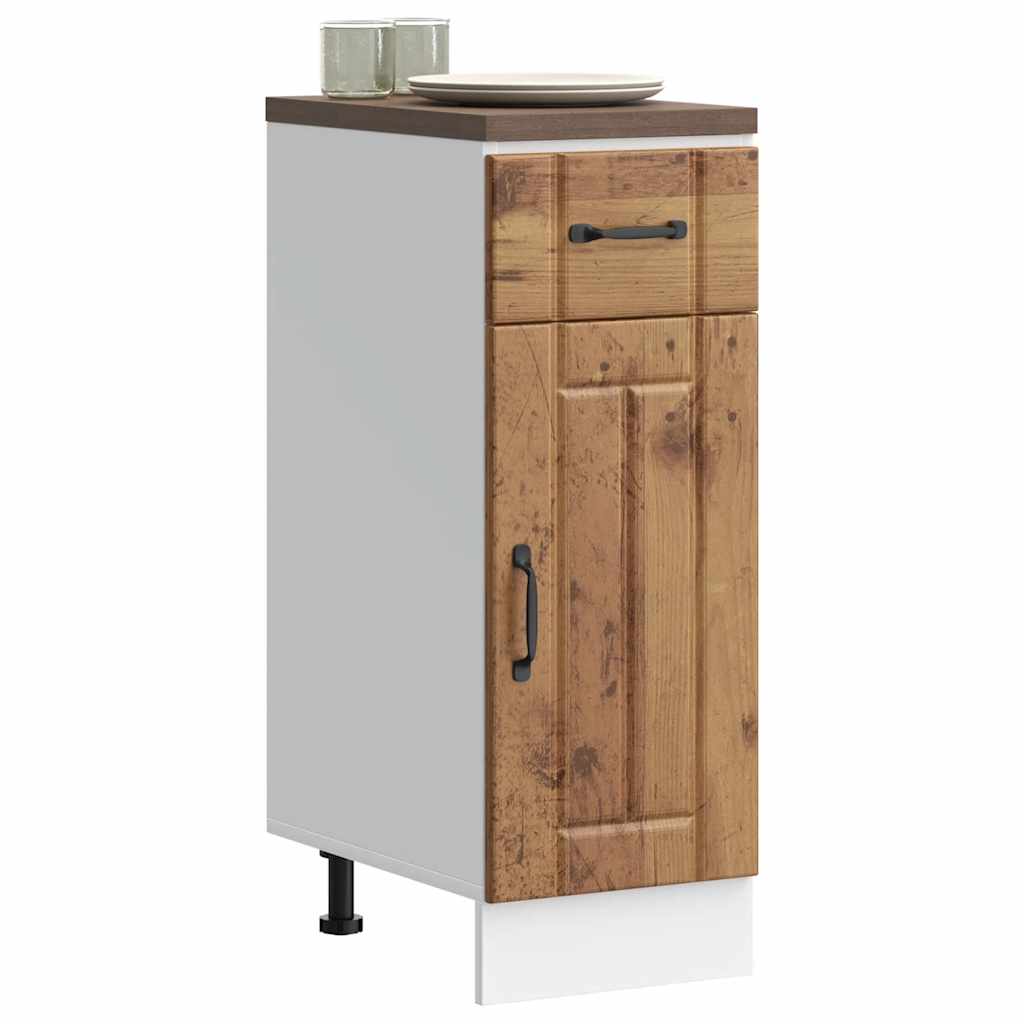 Onderkast Lucca bewerkt hout oud houtkleurig is nu te koop bij PeponiXL, paradijselijk wonen!