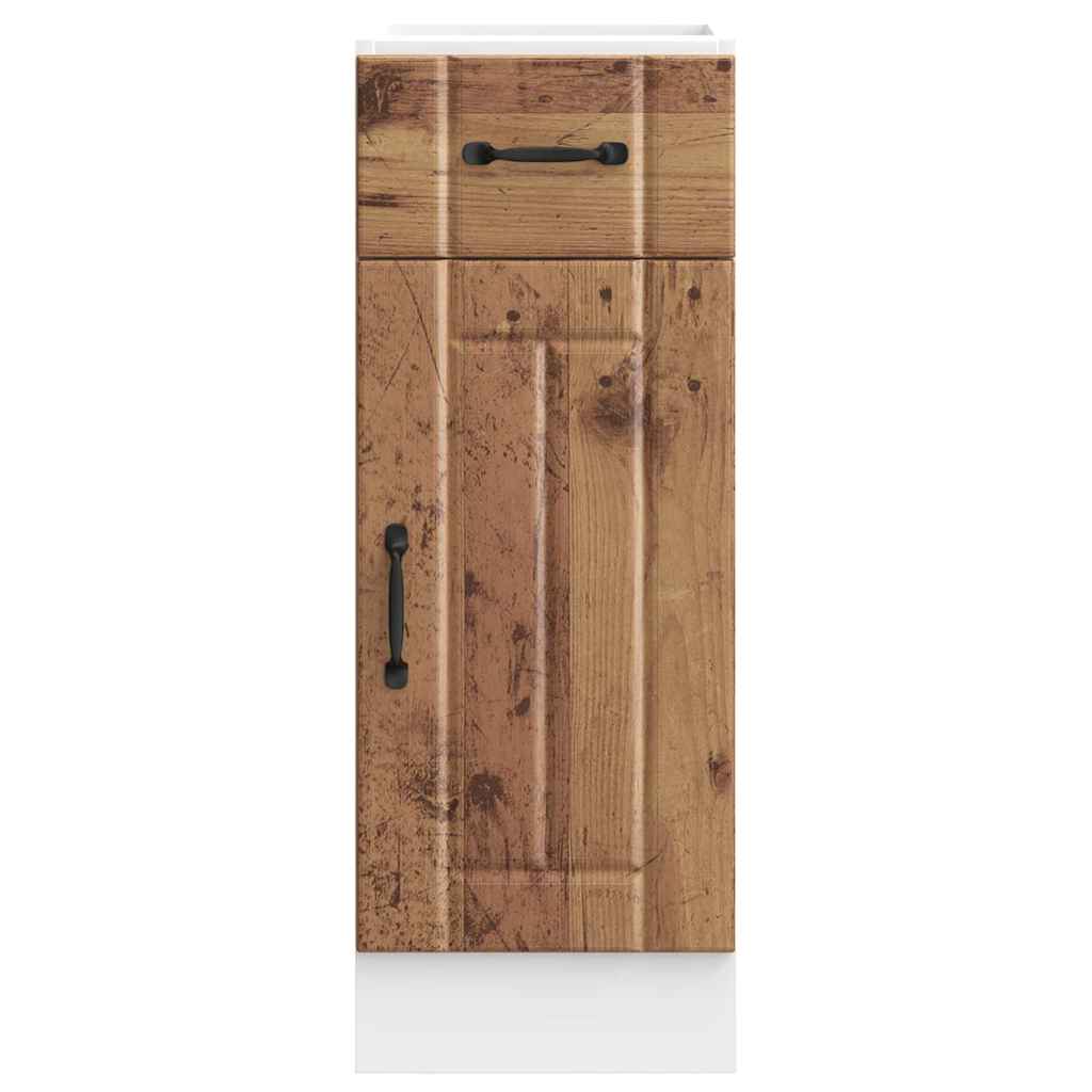Onderkast Lucca bewerkt hout oud houtkleurig is nu te koop bij PeponiXL, paradijselijk wonen!