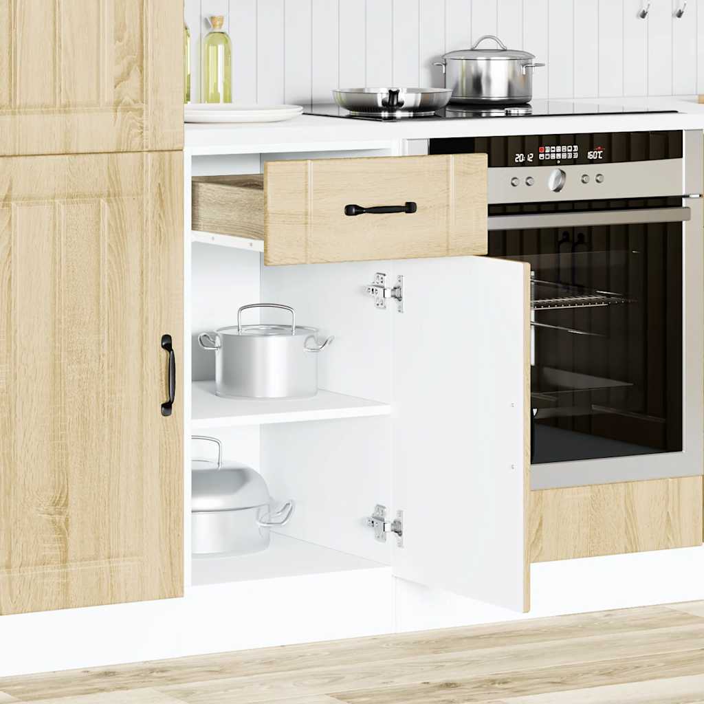 Onderkast Lucca bewerkt hout sonoma eikenkleurig is nu te koop bij PeponiXL, paradijselijk wonen!