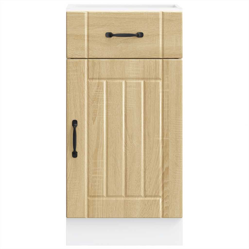 Onderkast Lucca bewerkt hout sonoma eikenkleurig is nu te koop bij PeponiXL, paradijselijk wonen!