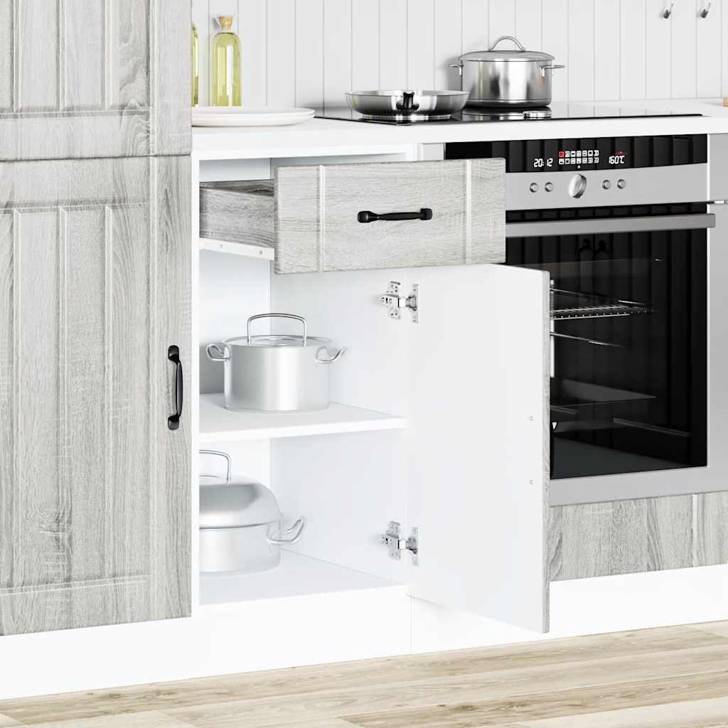 Onderkast Lucca bewerkt hout grijs sonoma eikenkleur is nu te koop bij PeponiXL, paradijselijk wonen!