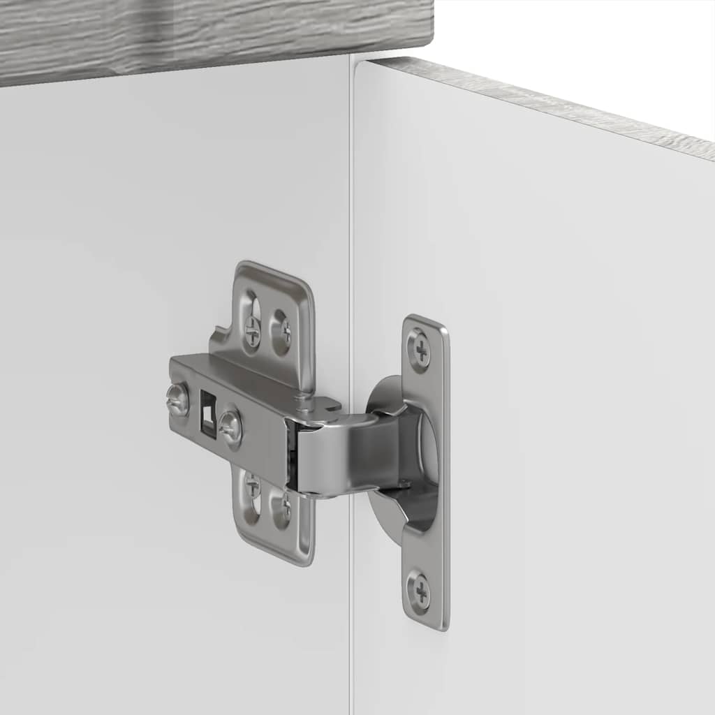 Onderkast Lucca bewerkt hout grijs sonoma eikenkleur is nu te koop bij PeponiXL, paradijselijk wonen!